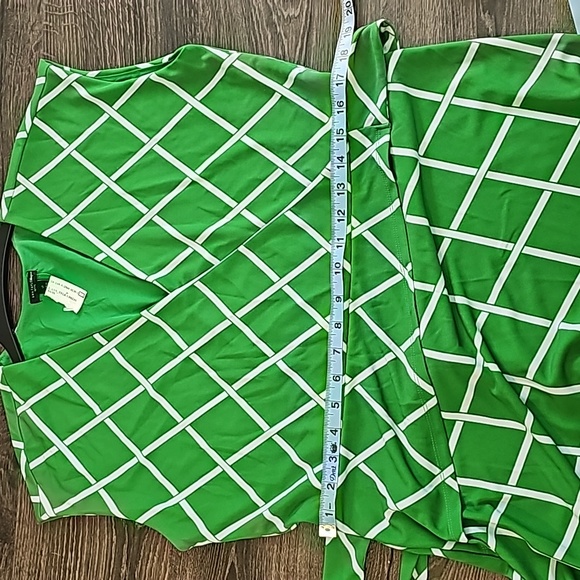 Ann Taylor Fit Flare Business Casual Polyester green Dress - Picture 13 of 13